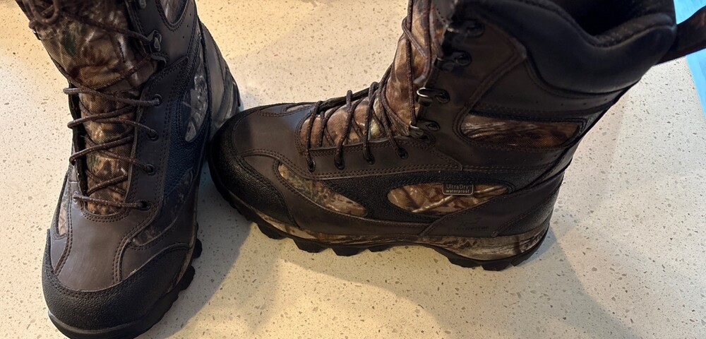 Irish Setter Red Wing Ridge Topper 9” Boots Waterproof Mossy Oak Brown 9.5 EE